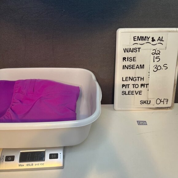 Athleta Brooklyn Heights High Rise Pant Size 22 Jazzy Purple Pull On Travel EUC - Picture 16 of 16